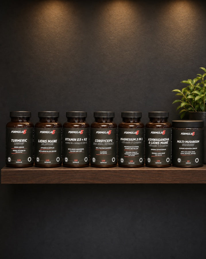 Formulae5 supplement range on a shelf